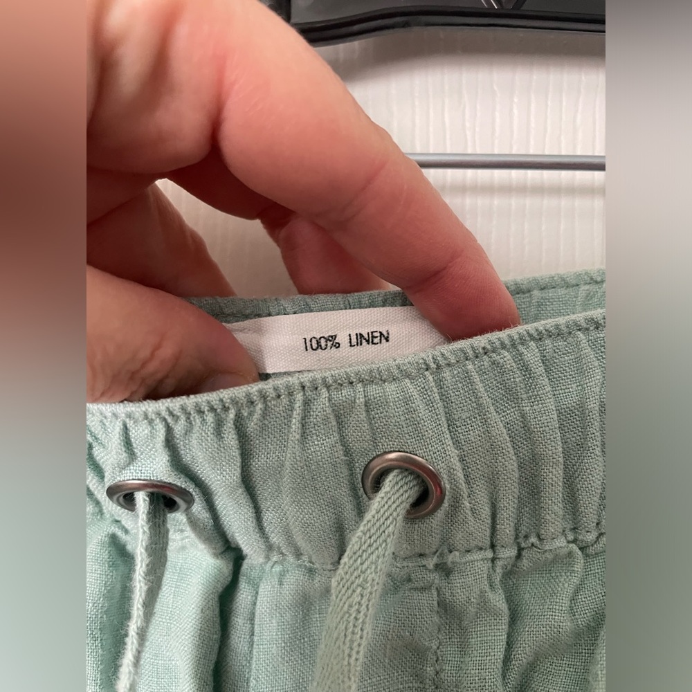 Nicole Miller straight leg linen pants - Picture 4 of 4
